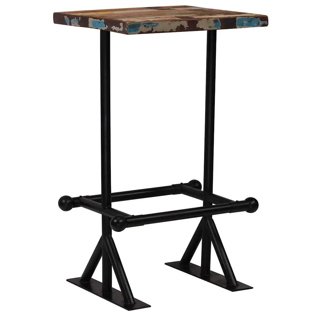 3 Piece Bar Set Industrial Retro Reclaimed Wood Table and Chairs