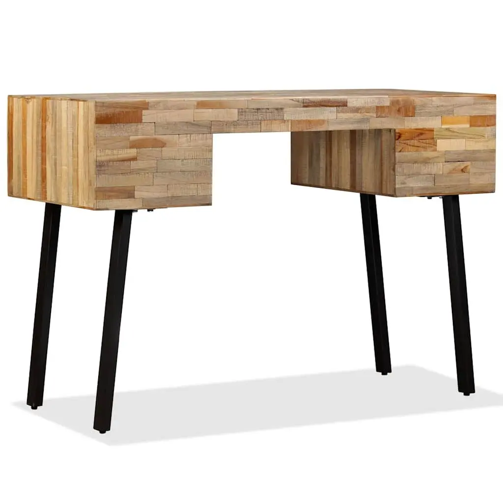 Solid Reclaimed Teak Writing Desk 110x50x76 cm