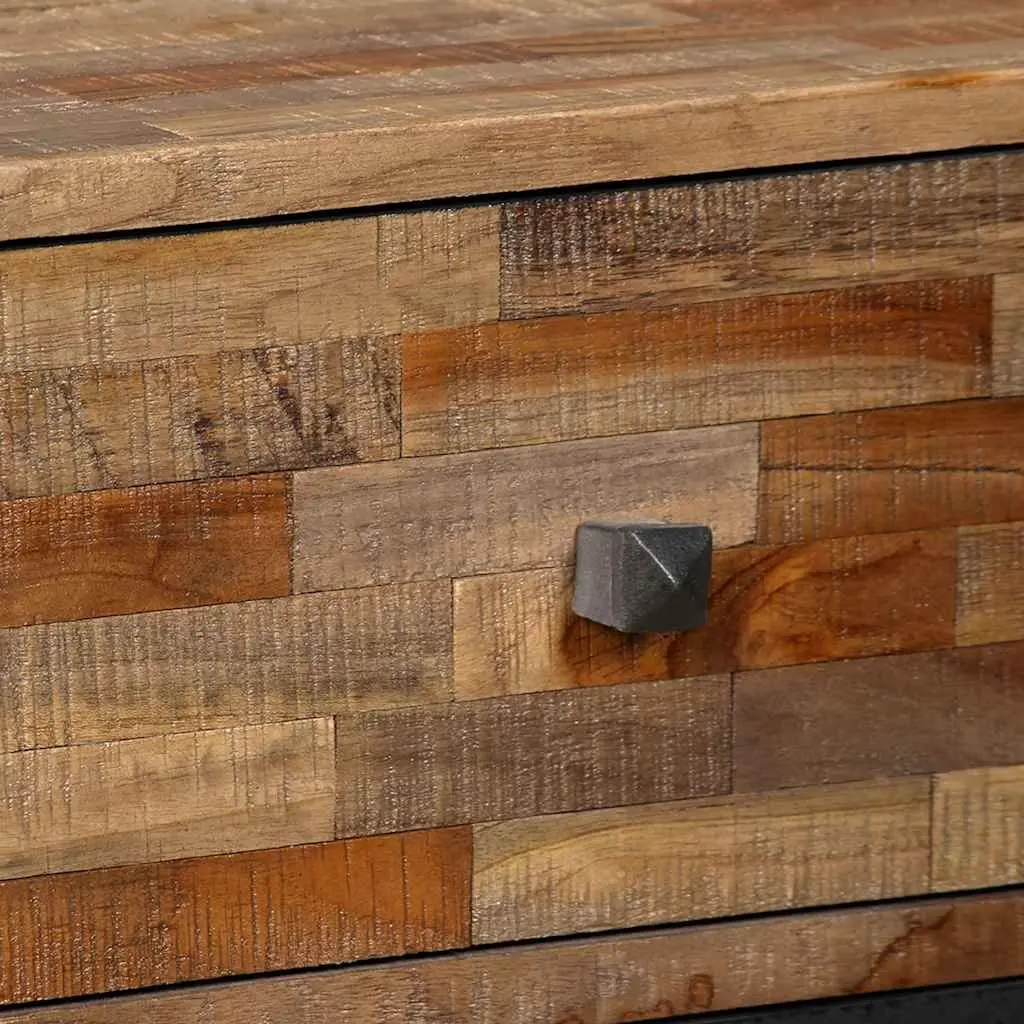 Reclaimed Teak Side Cabinet with 6 Drawers