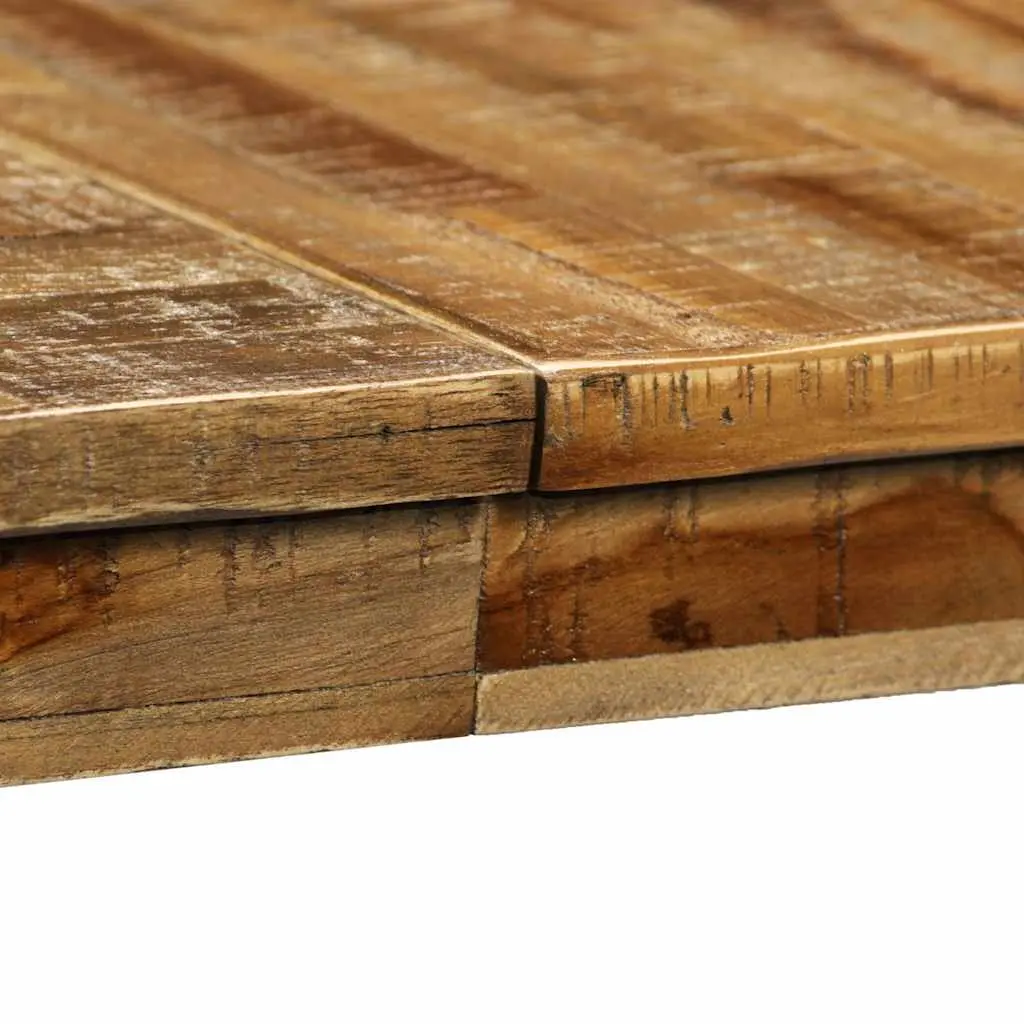 Dining Table Reclaimed Teak Steel Industrial Brown Kitchen Furniture 180x90x76cm