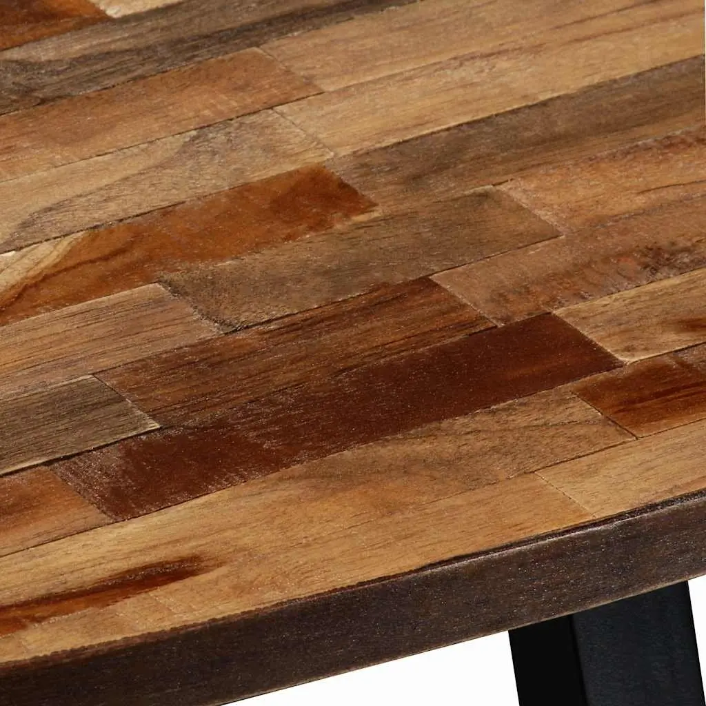 Oval Coffee Table Reclaimed Teak Solid Wooden Living Room Accent Furniture