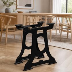 Cast Iron Y-Frame Table Legs for Industrial Dining
