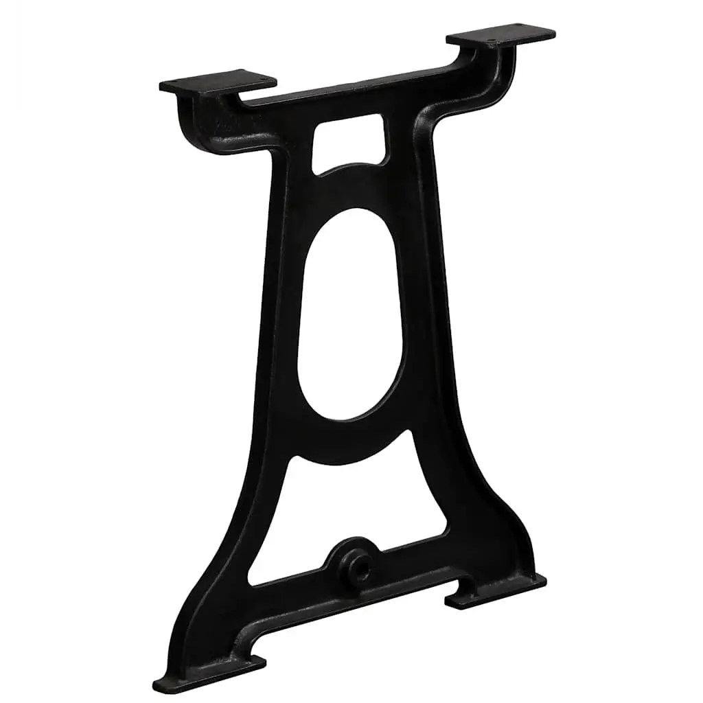 Cast Iron Y-Frame Table Legs Black 2 pcs Industrial Dining Table Support Base