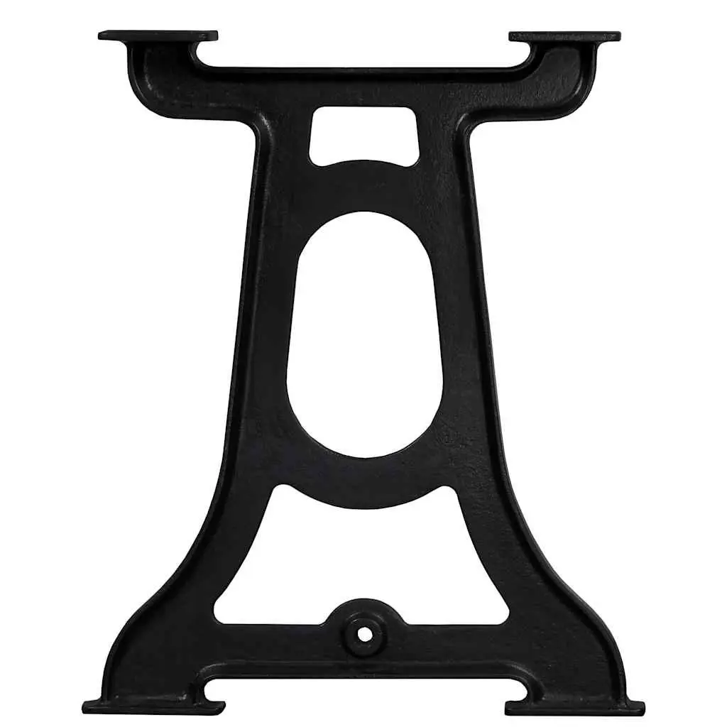 Cast Iron Y-Frame Table Legs Black 2 pcs Industrial Dining Table Support Base