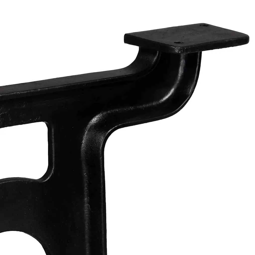 Cast Iron Y-Frame Table Legs Black 2 pcs Industrial Dining Table Support Base