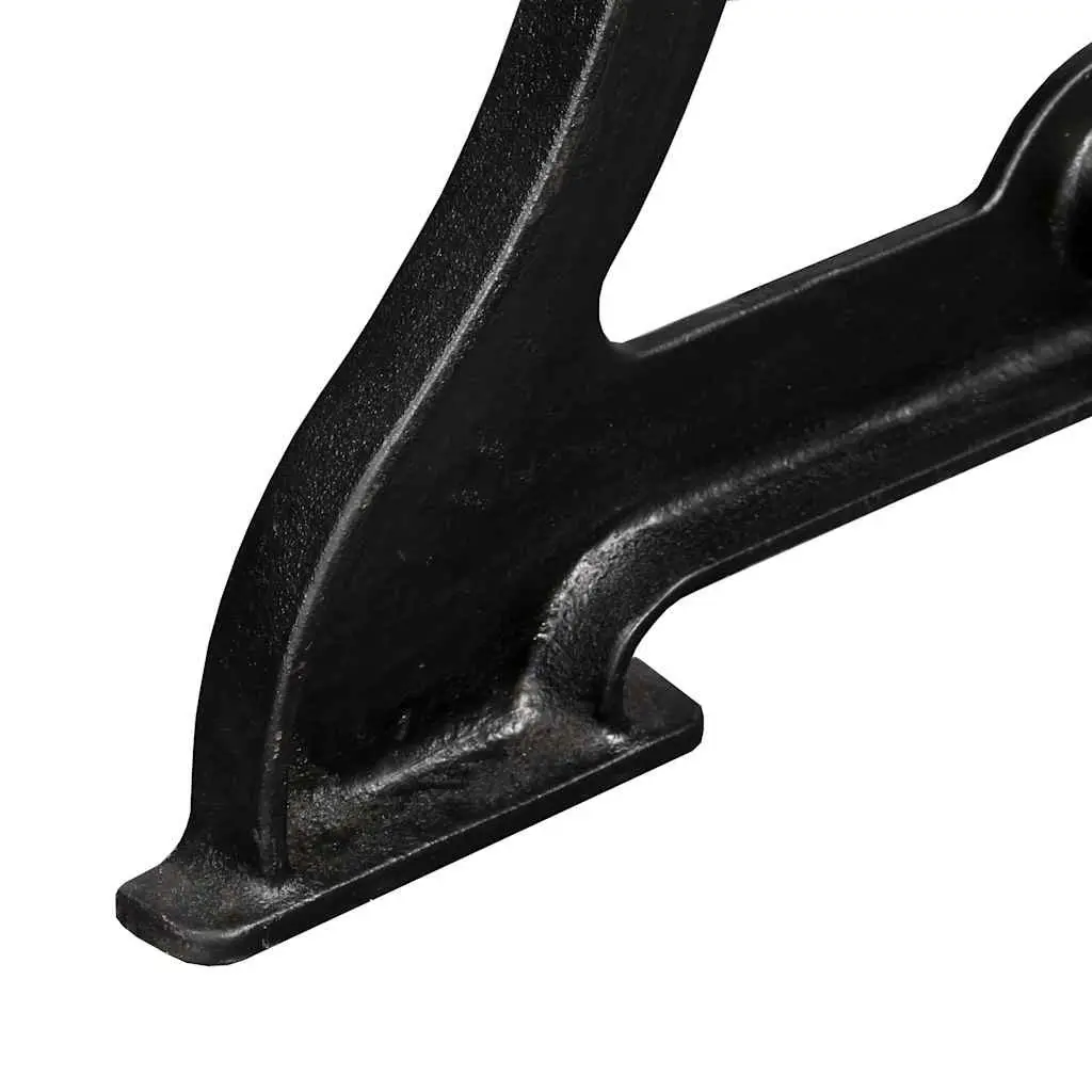 Cast Iron Y-Frame Table Legs Black 2 pcs Industrial Dining Table Support Base