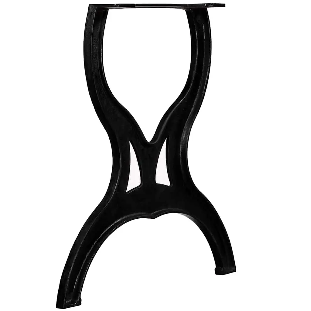 Cast Iron X-Frame Table Legs 2 pcs Industrial Dining Furniture Support Heavy