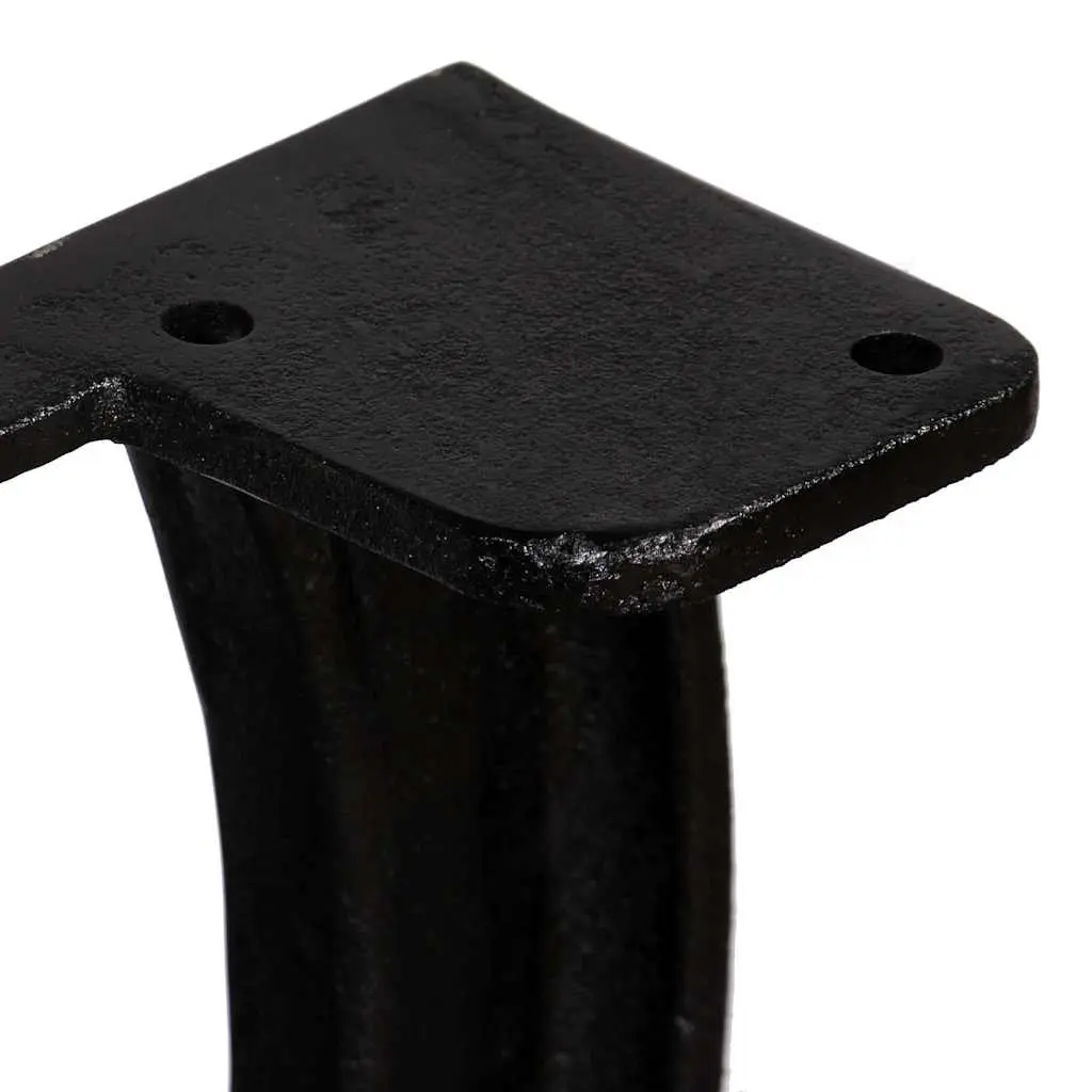 Cast Iron X-Frame Table Legs 2 pcs Industrial Dining Furniture Support Heavy