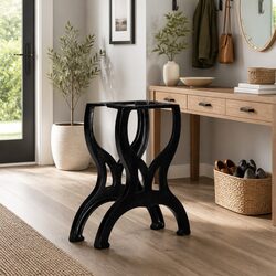 X-Frame Cast Iron Bench Legs for Timeless Style