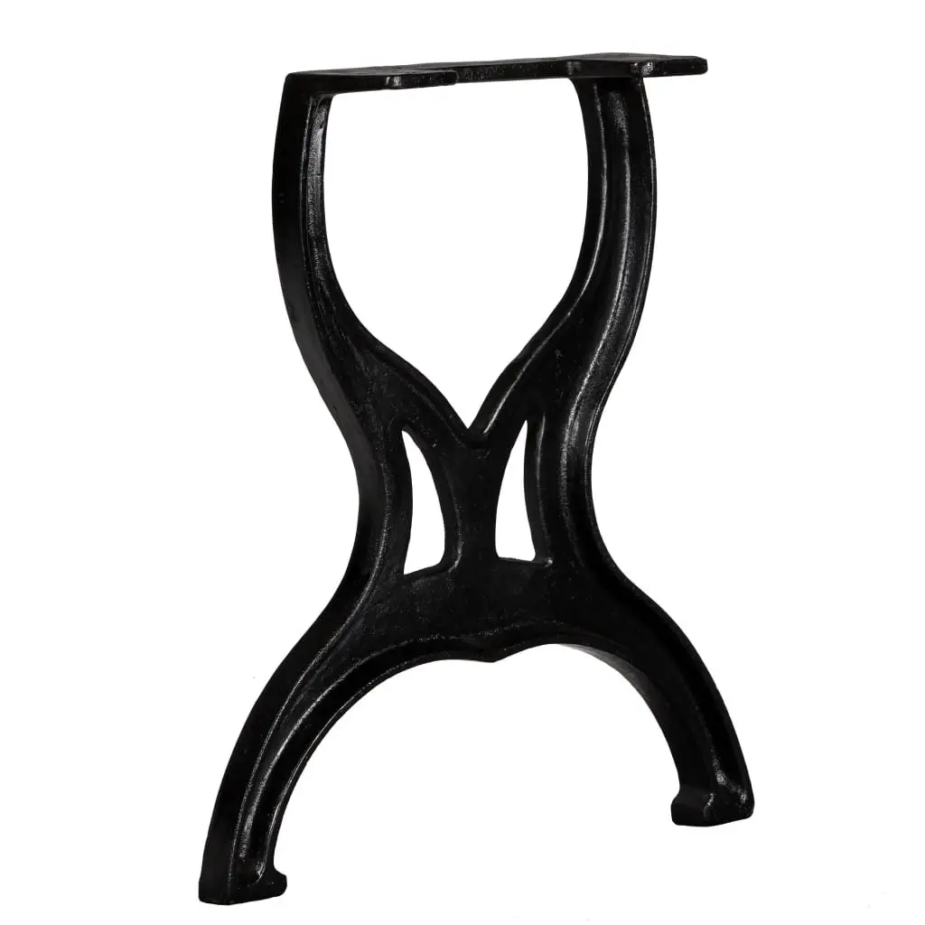 X-Frame Bench Legs Cast Iron Pair Industrial Style Table Support Furniture