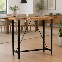Solid Reclaimed Wood Bar Table 120x60x107 cm