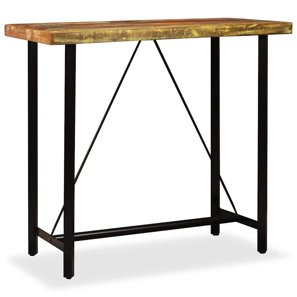 Bar Table Industrial Style 120x60x107 cm Solid Reclaimed Wood