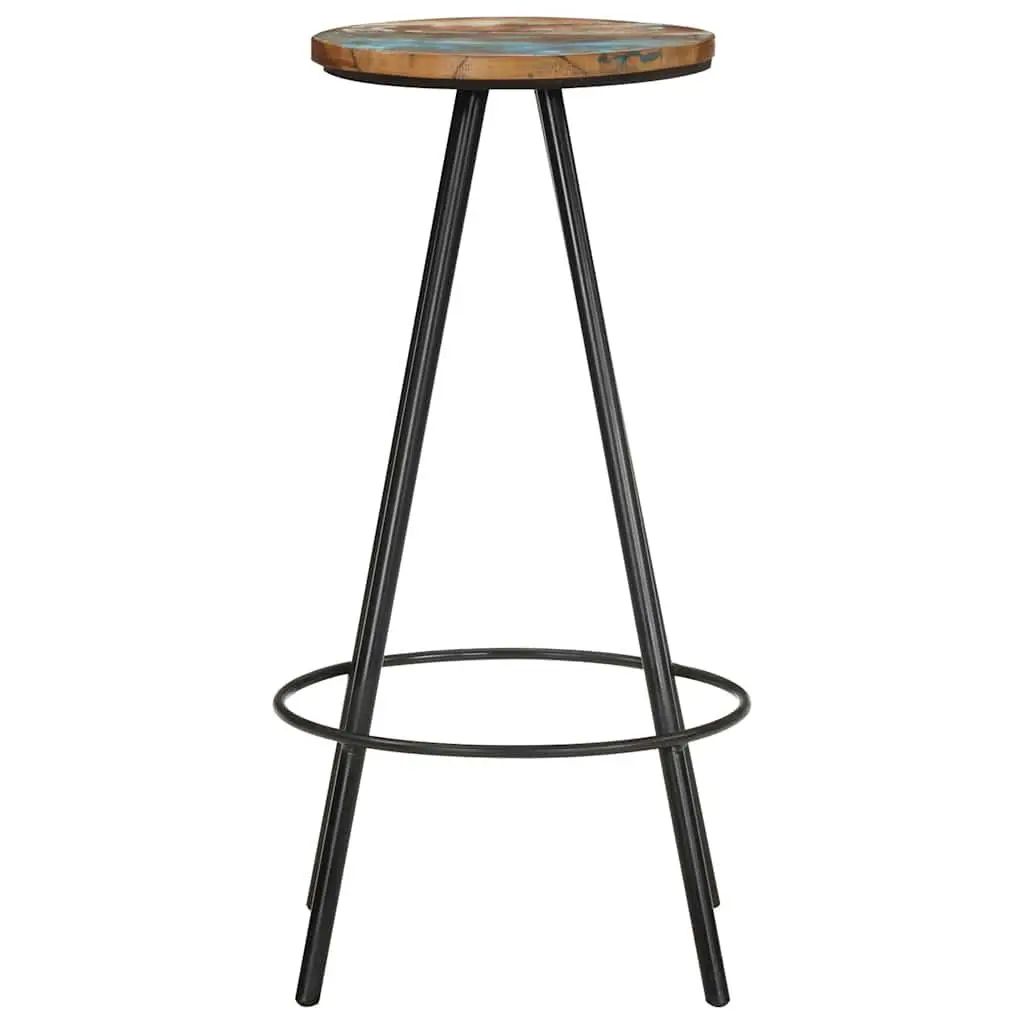 4-Piece Bar Stool Set in Solid Reclaimed Wood