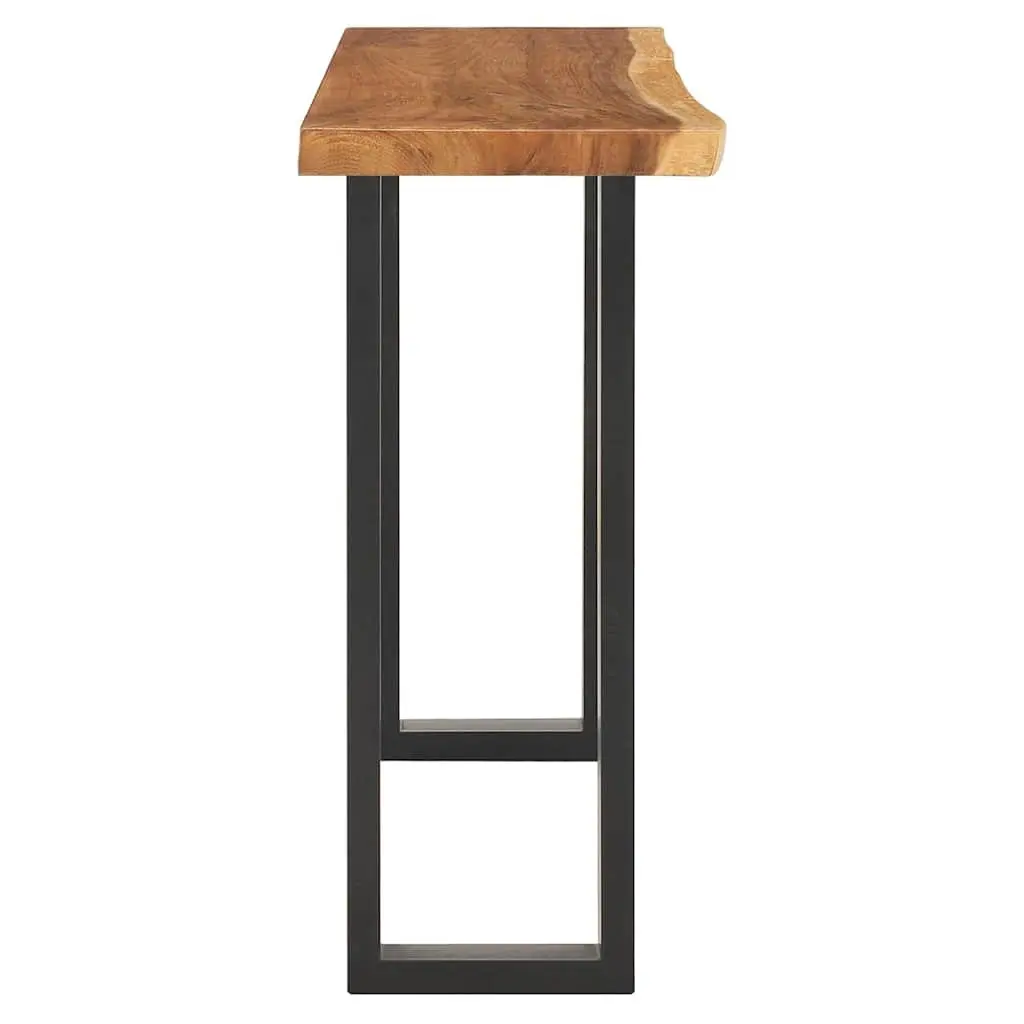 Brown Solid Suar Wood Console Table 110x35x75 cm