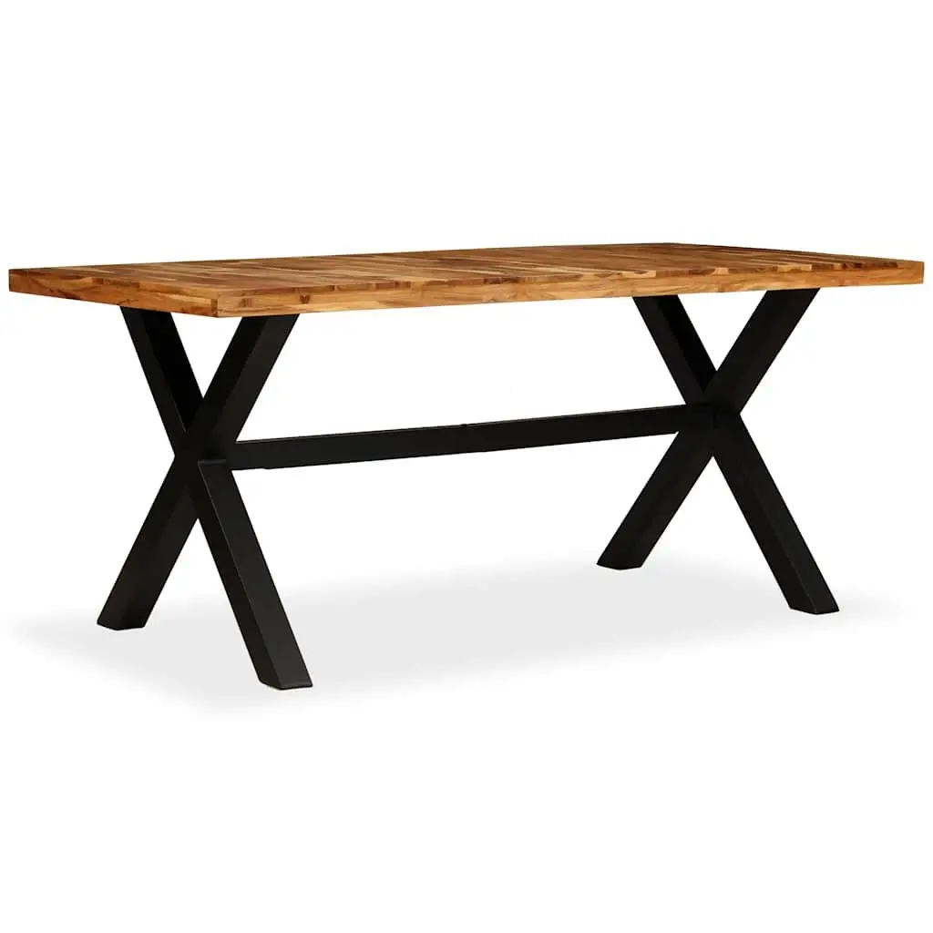 Dining Table Solid Acacia Mango Wood 180x90 cm Brown Handmade Furniture