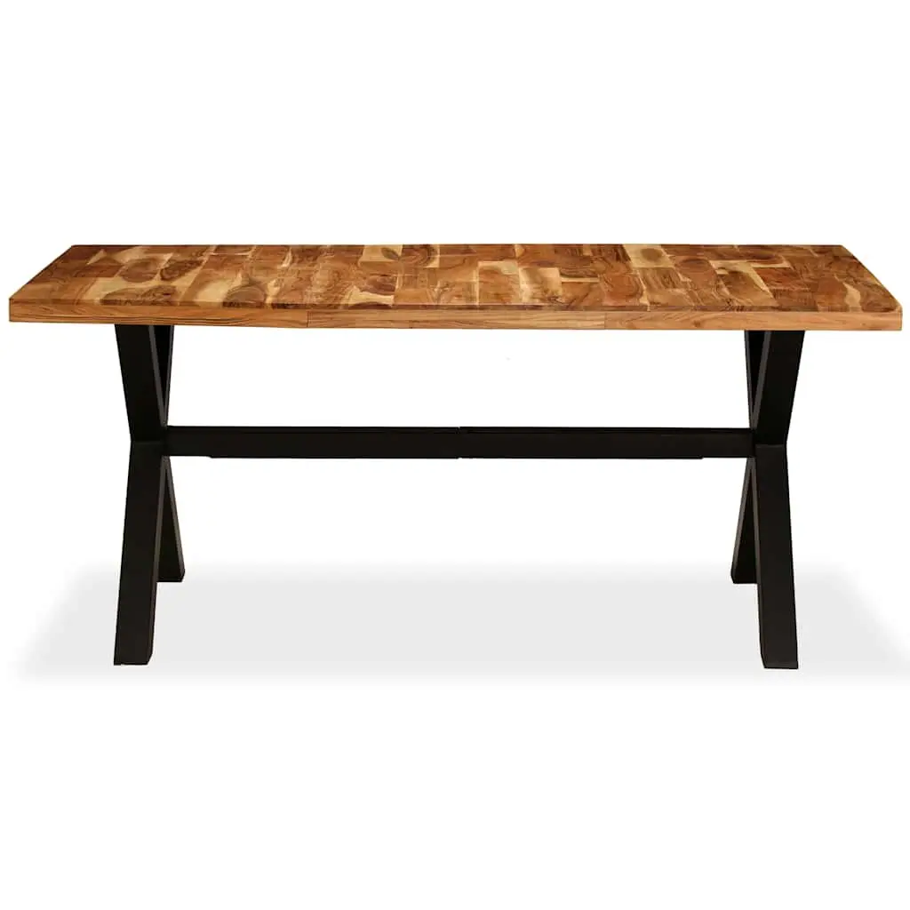 Dining Table Solid Acacia Mango Wood 180x90 cm Brown Handmade Furniture