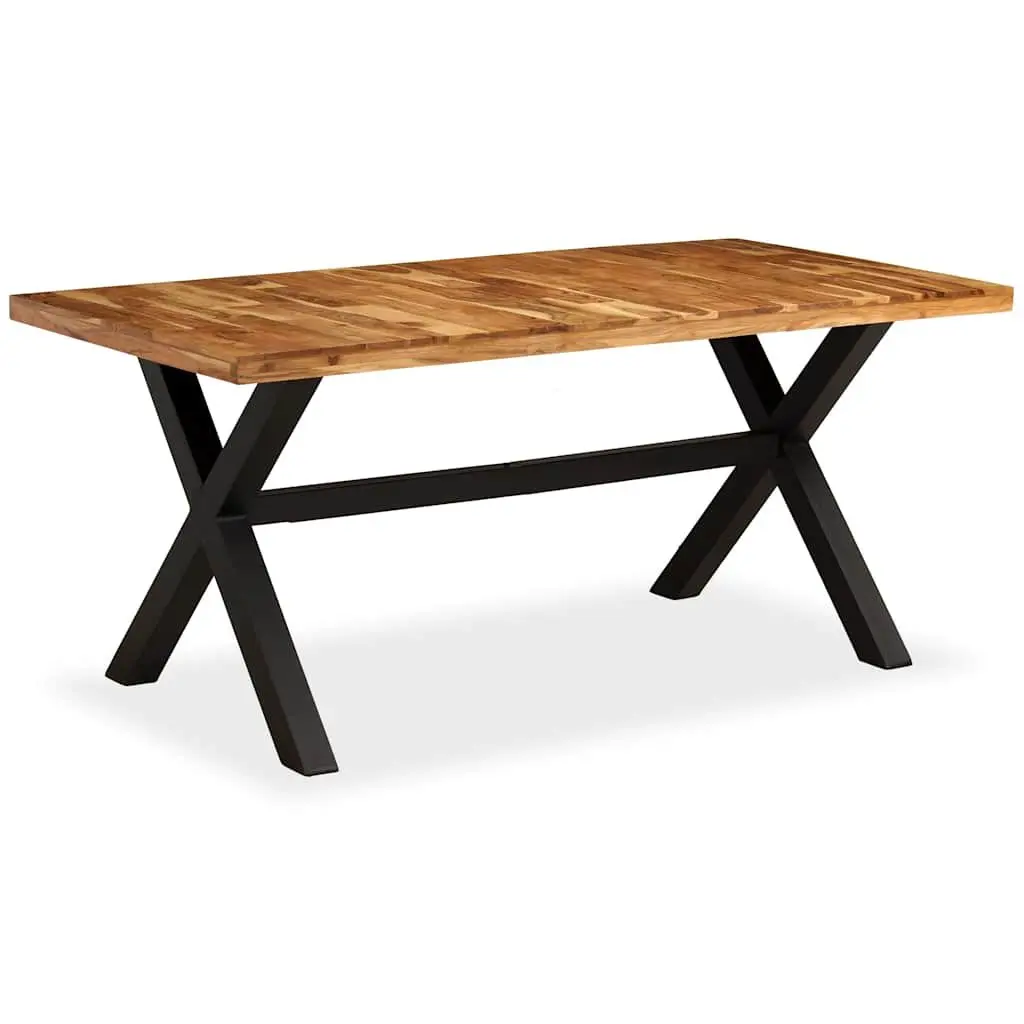 Dining Table Solid Acacia Mango Wood 180x90 cm Brown Handmade Furniture