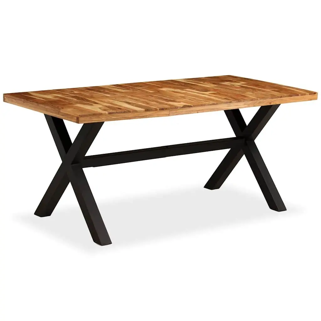 Dining Table Solid Acacia Mango Wood 180x90 cm Brown Handmade Furniture