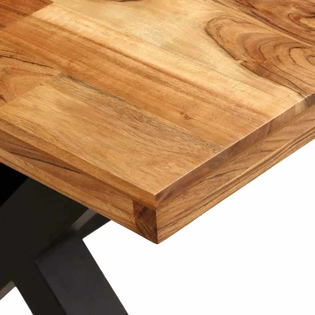 Dining Table Solid Acacia Mango Wood 180x90 cm Brown Handmade Furniture