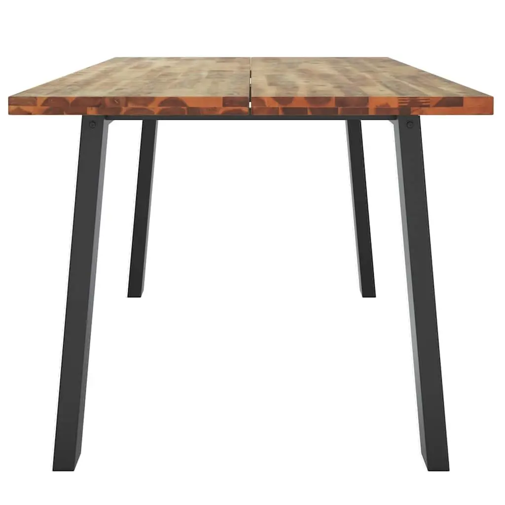 Solid Acacia Wood Dining Table 170x90x75 cm in Brown