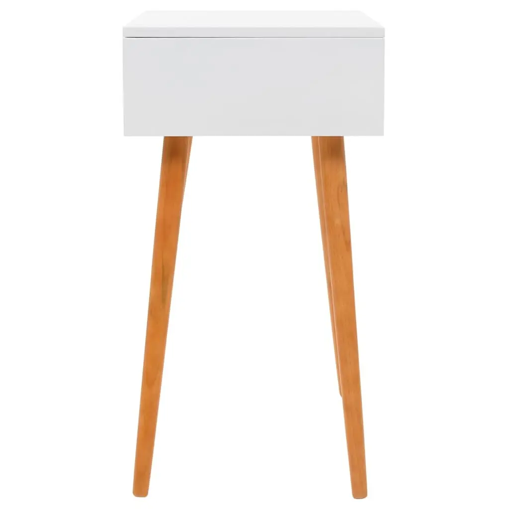 Dressing Table with Mirror White MDF Bedroom Vanity Unit Makeup Storage
