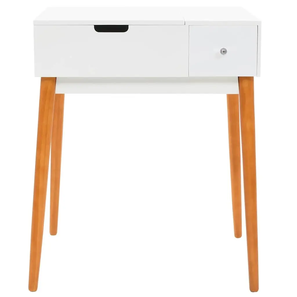 White Dressing Table with Mirror Makeup Vanity Bedroom Furniture Storage
