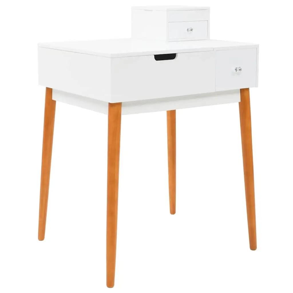 White Dressing Table with Mirror Makeup Vanity Bedroom Furniture Storage