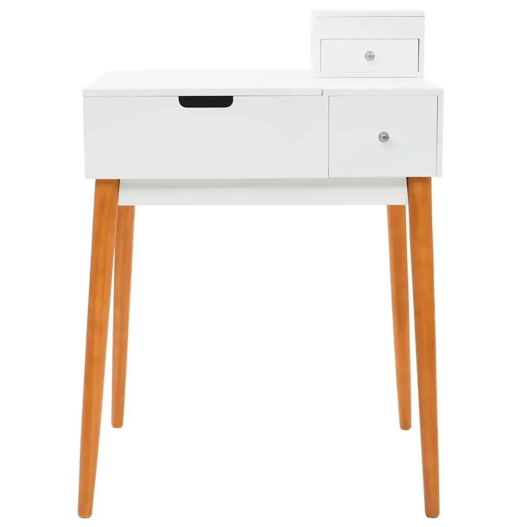 White Dressing Table with Mirror Makeup Vanity Bedroom Furniture Storage