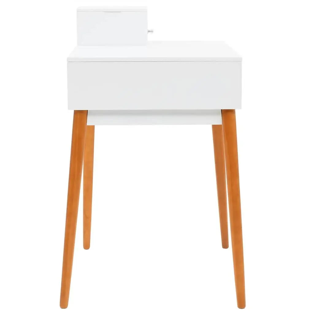 White Dressing Table with Mirror Makeup Vanity Bedroom Furniture Storage
