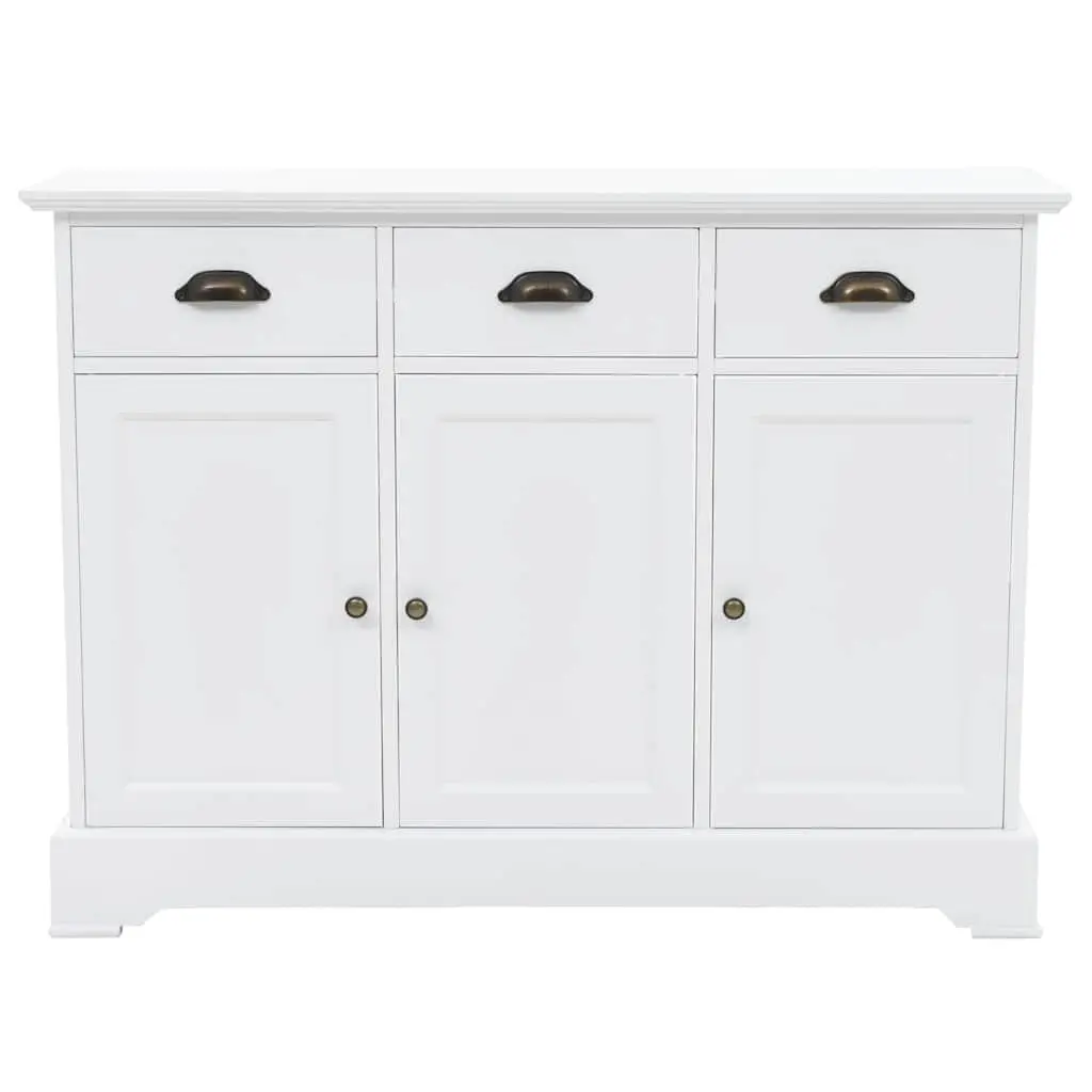 White Sideboard 3-Door Storage Cabinet