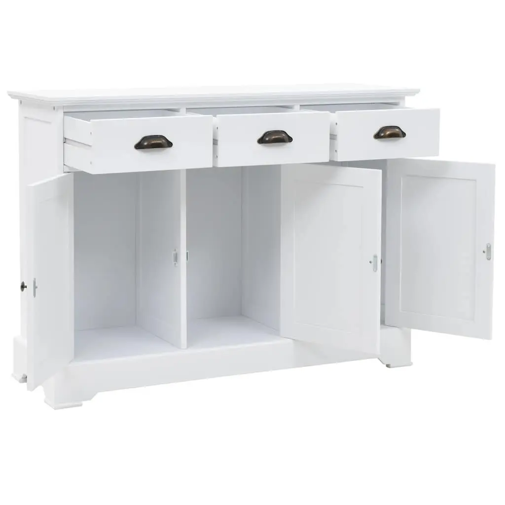 White Sideboard 3-Door Storage Cabinet