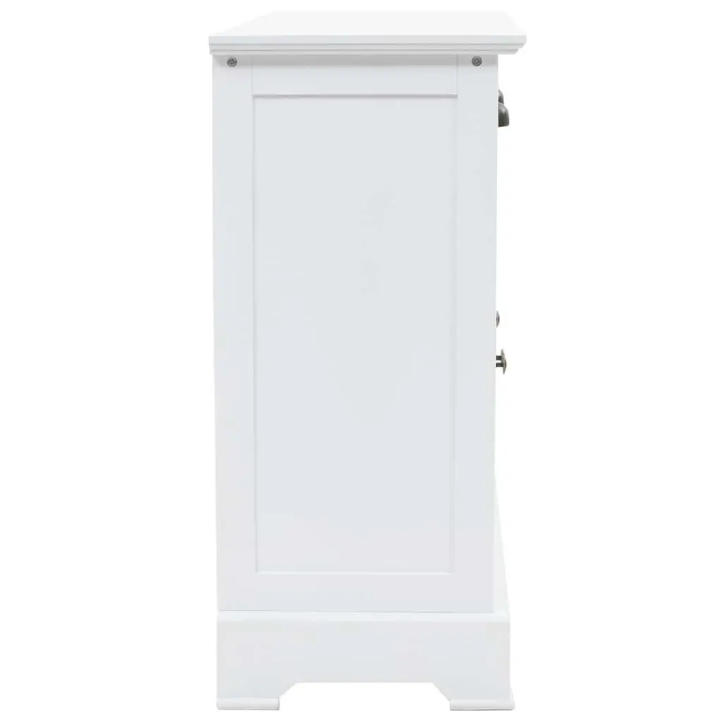 White Sideboard 3-Door Storage Cabinet