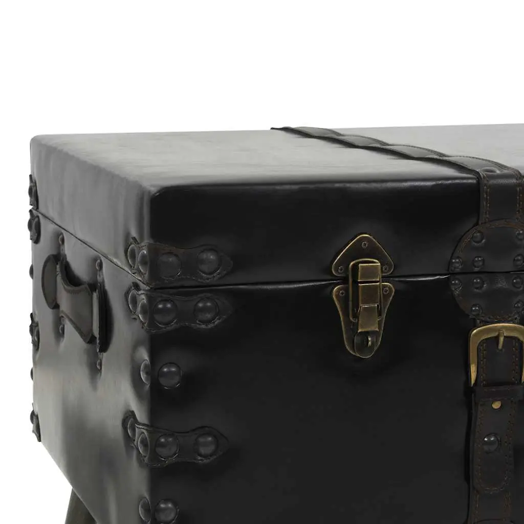 Coffee Table Trunk Design Black Storage Accent Table Living Room Furniture
