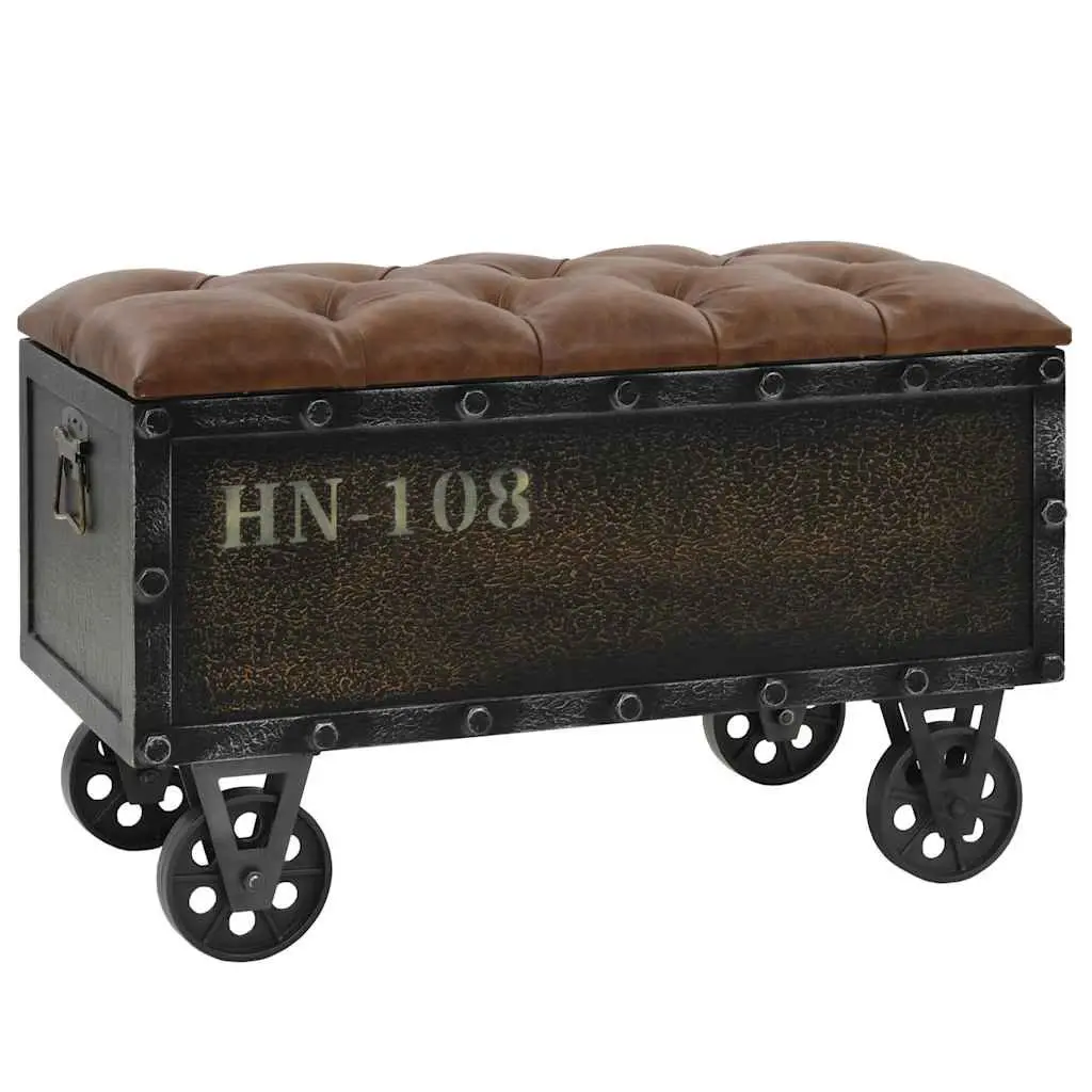 Storage Bench 80.5x41x50cm Tufted Cushion