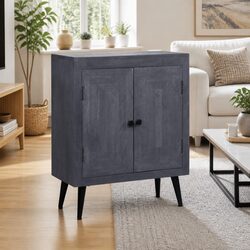 Handcrafted Grey Solid Mango Wood Sideboard