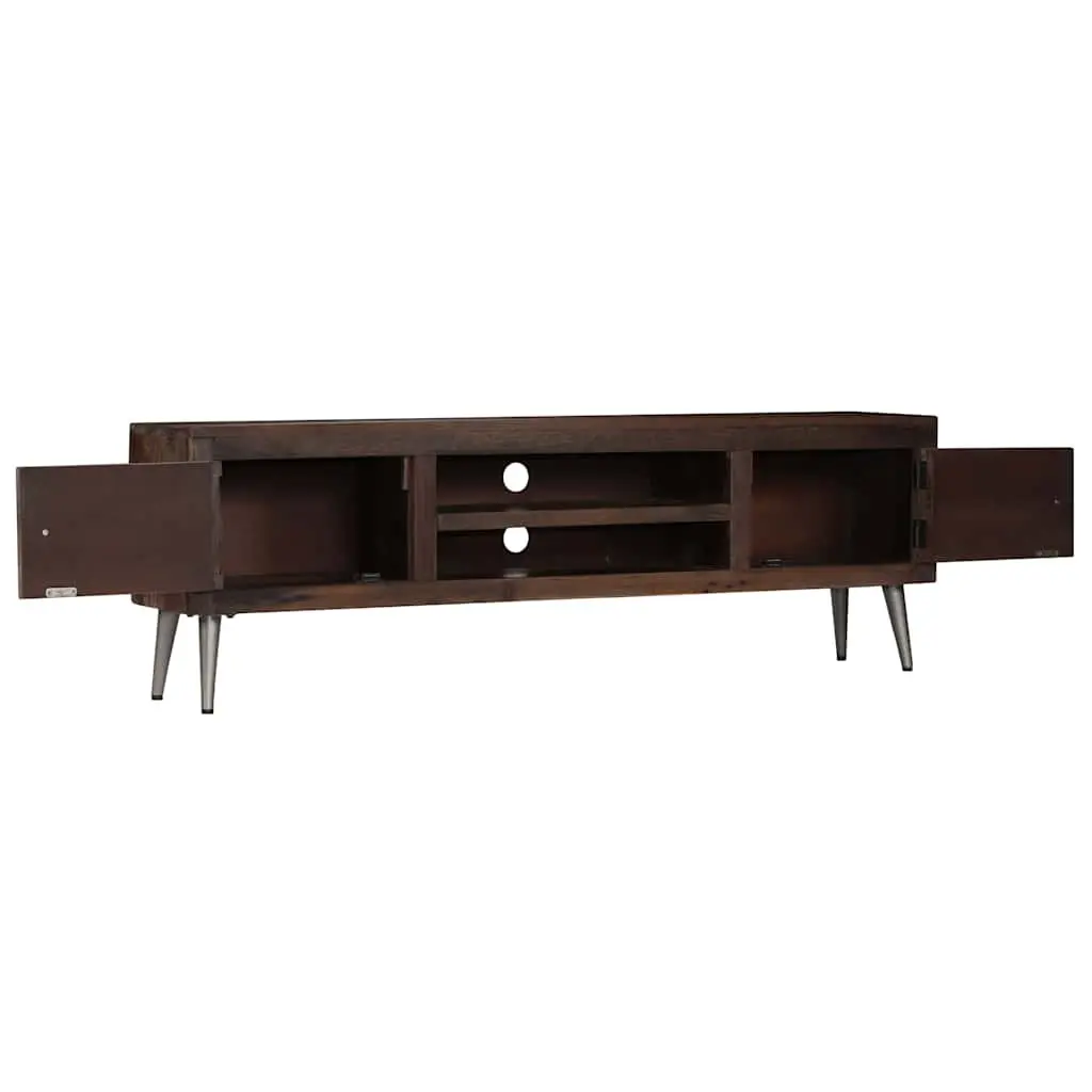 Solid Reclaimed Wood TV Cabinet for Living Space