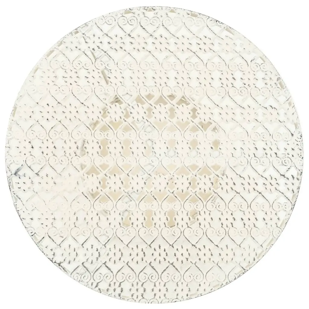 Vintage Style Round Bistro Table in White