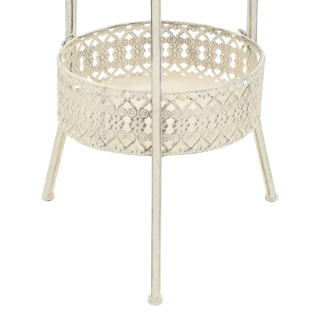 Vintage Style Round Bistro Table in White