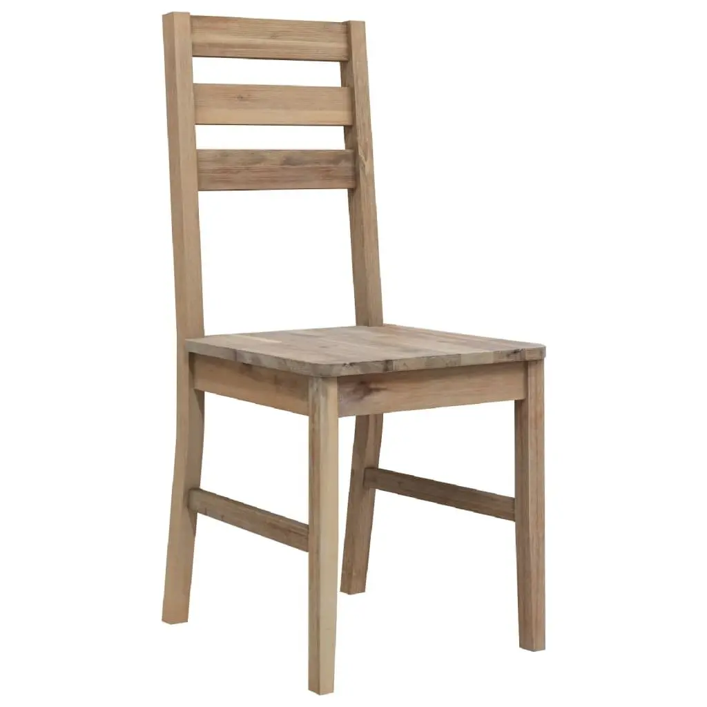 Acacia Wood Dining Chairs Set of 2 for Kitchen Comfort