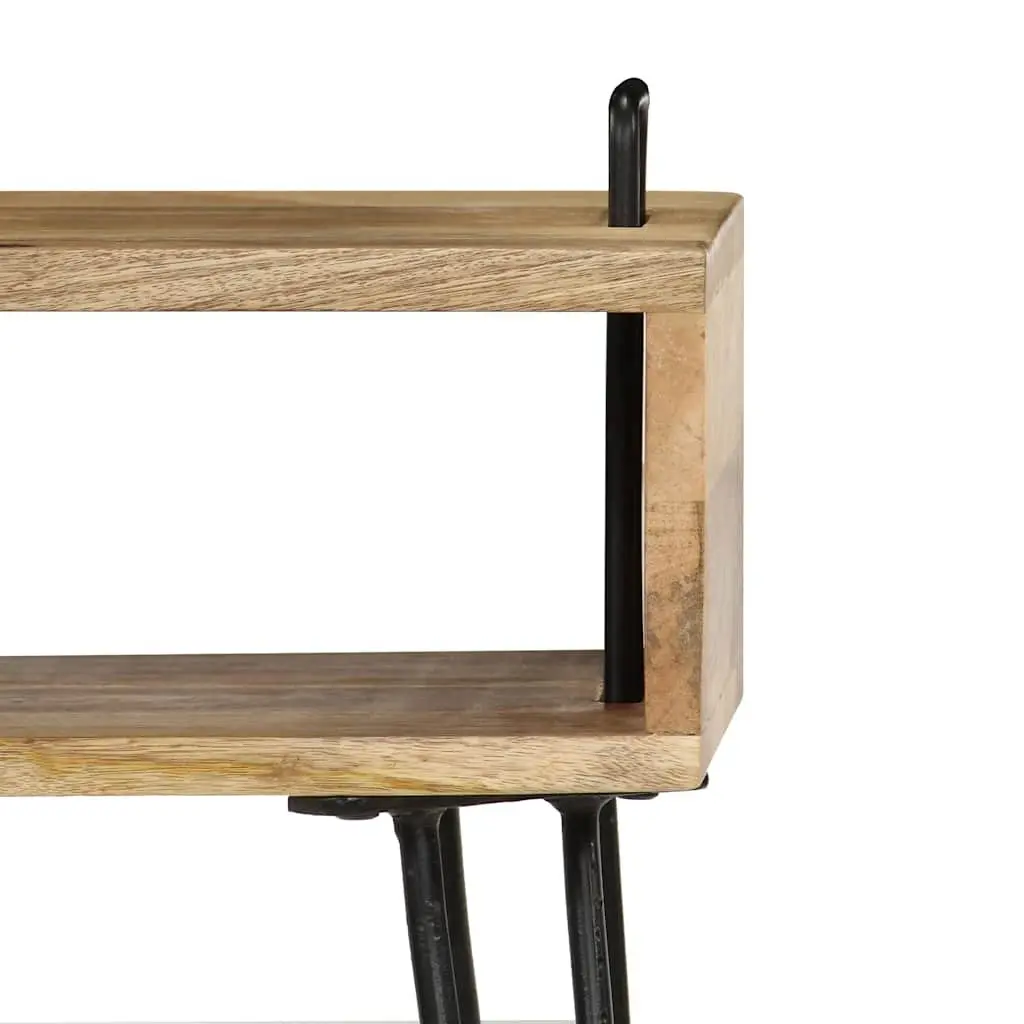 Brown Solid Wood Bedside Table 40x34x47 cm
