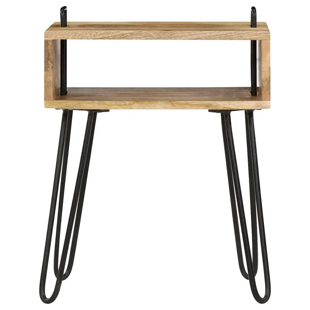 Brown Solid Wood Bedside Table 40x34x47 cm