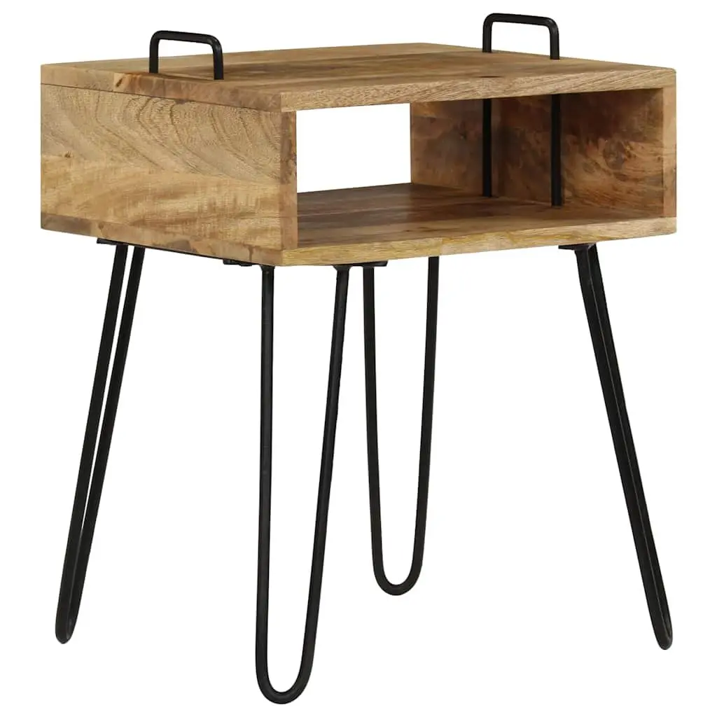 Brown Solid Wood Bedside Table 40x34x47 cm