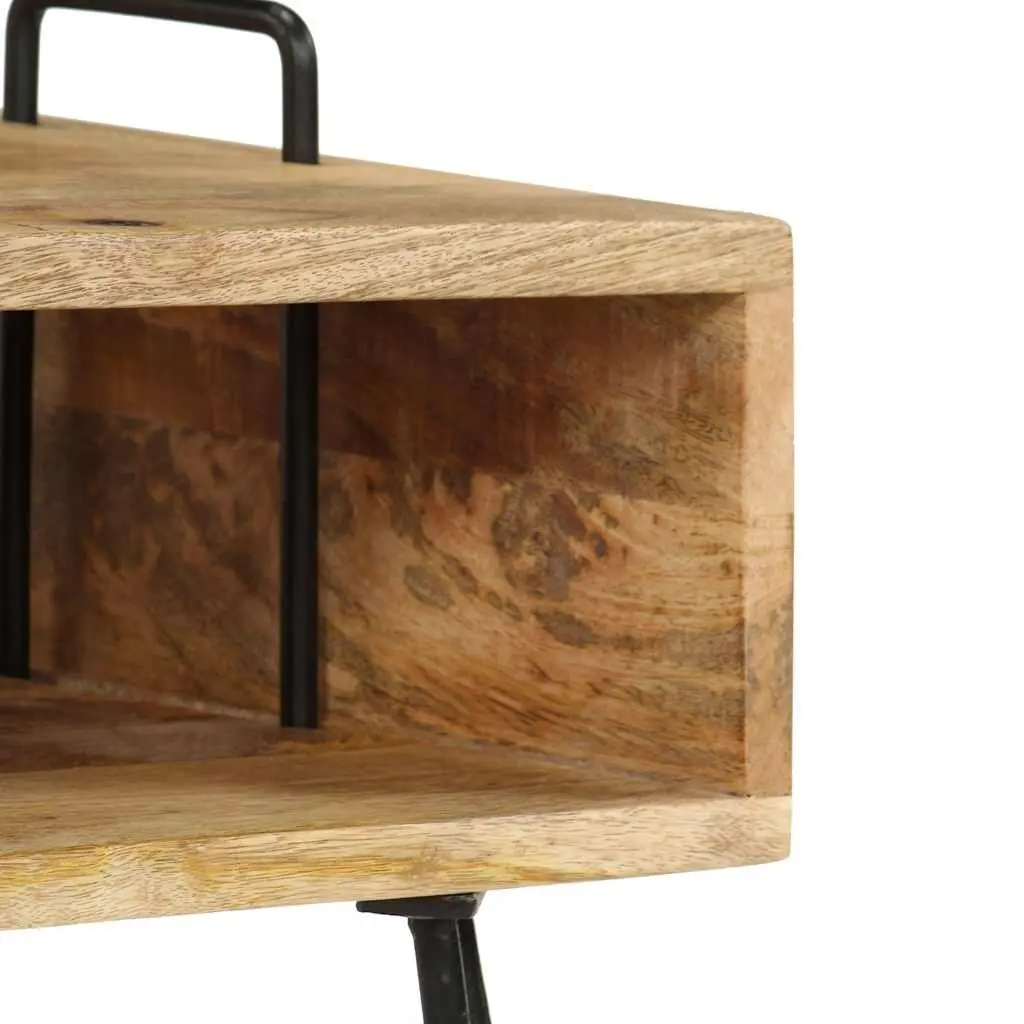 Brown Solid Wood Bedside Table 40x34x47 cm
