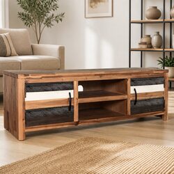 Acacia Wood TV Cabinet for Living Room or Bedroom