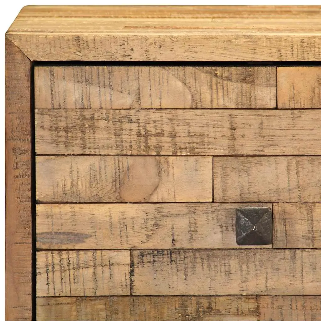 Reclaimed Teak Wood Sideboard Cabinet Brown Rustic Handmade 60 x 30 x 75 cm
