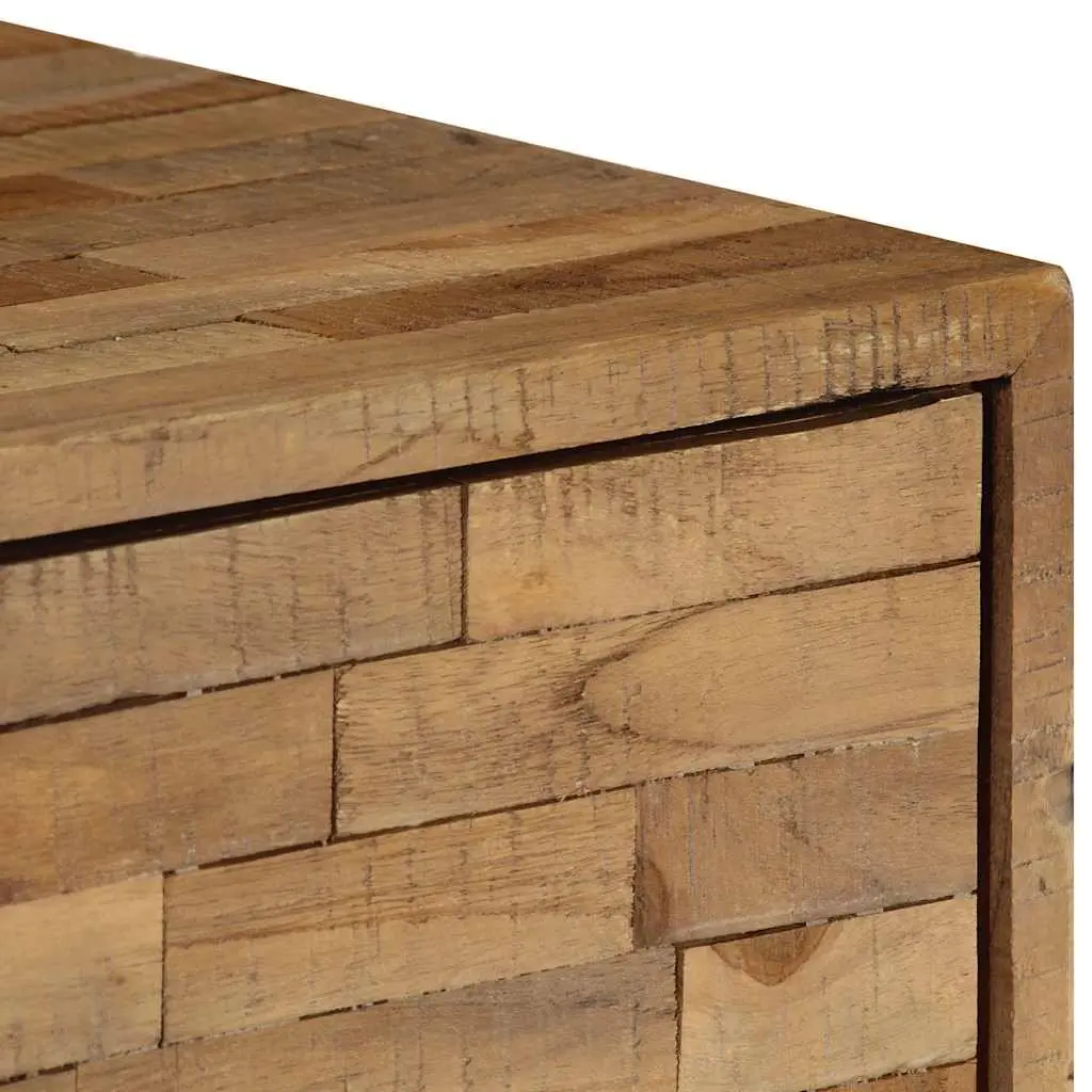 Reclaimed Teak Wood Sideboard Cabinet Brown Rustic Handmade 60 x 30 x 75 cm