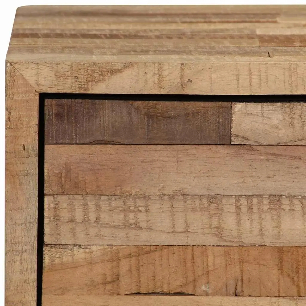 TV Cabinet Rustic Handmade 90cm Reclaimed Teak Wood Storage Unit