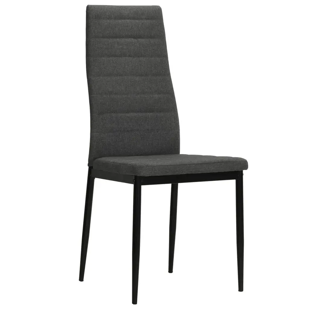 Grey Upholstered Dining Chairs Set of 4