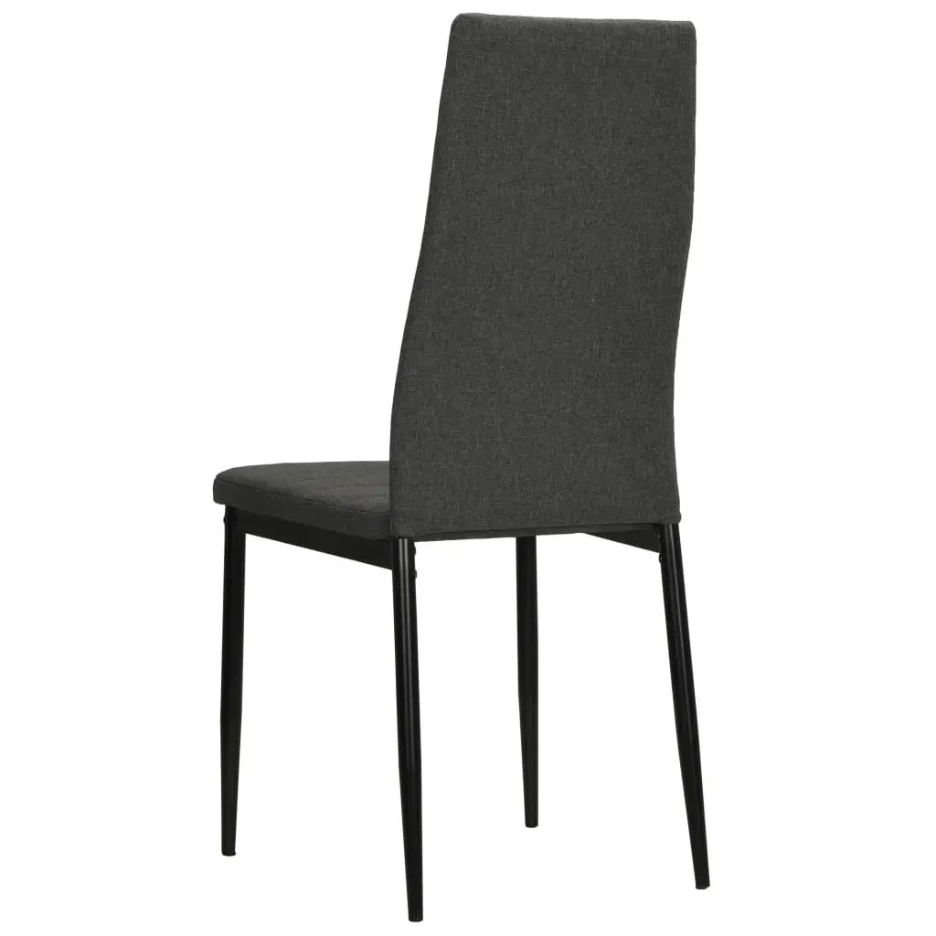 Grey Upholstered Dining Chairs Set of 4