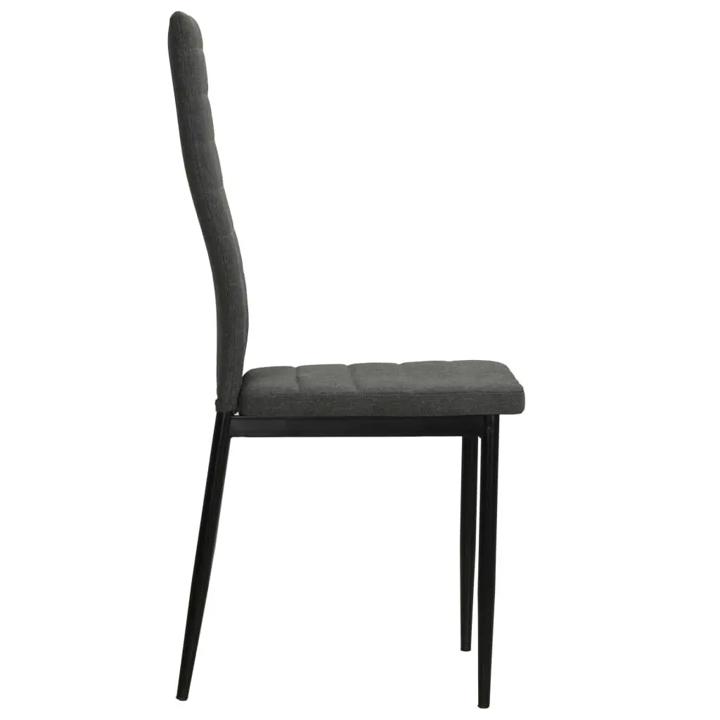 Grey Upholstered Dining Chairs Set of 4